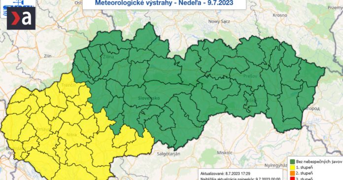 shmu-vydal-vystrahy-pred-horucavami