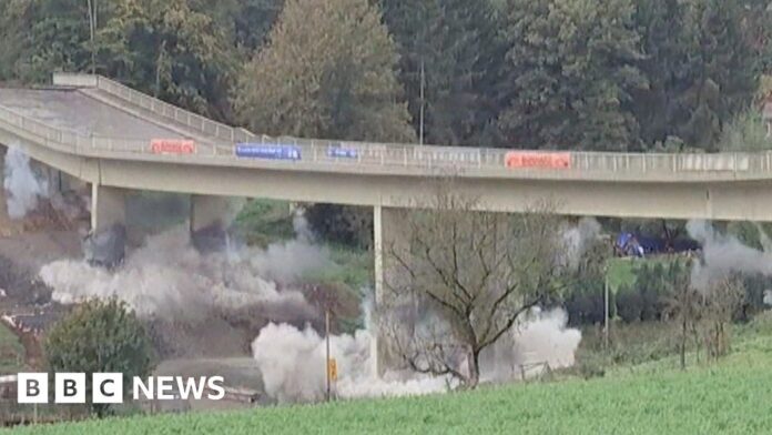 moment-bridge-brought-down-in-controlled-explosion-in-germany