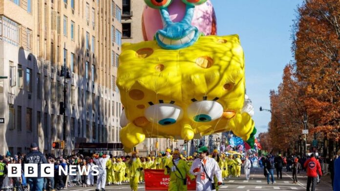 macy’s-thanksgiving-parade:-annual-event-stars-spongebob-and-minor-protest