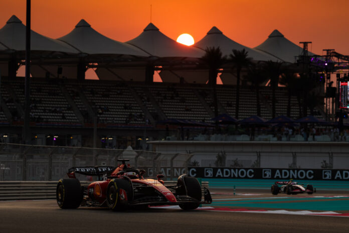 f1-–-leclerc-on-top-in-second-practice-at-yas-marina-as-sainz-and-hulkenberg-crash