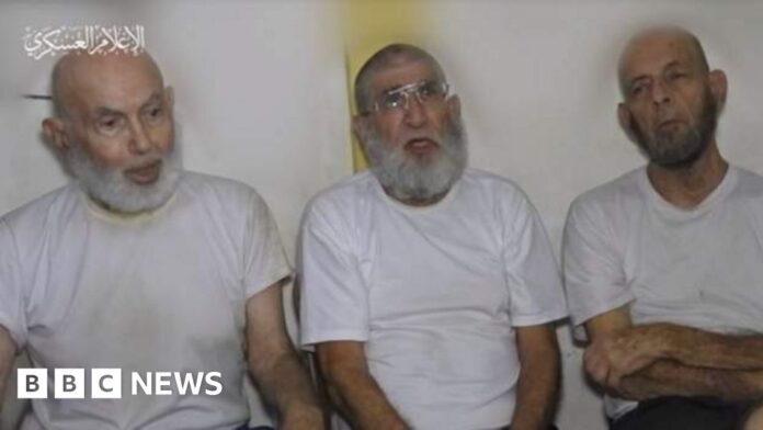 israel-gaza:-hamas-releases-video-showing-three-elderly-hostages