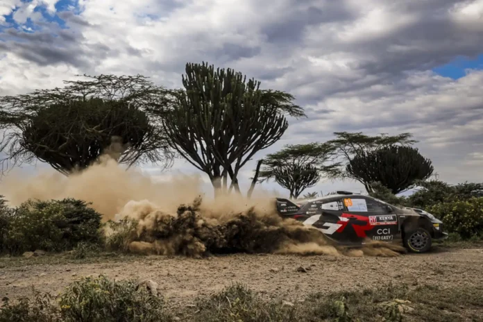 wrc-–-rovanpera-on-top-in-kenya,-lappi-and-tanak-hit-trouble