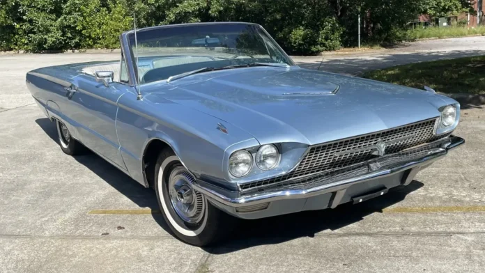 1966-ford-thunderbird-convertible:-a-silver-mink-beauty