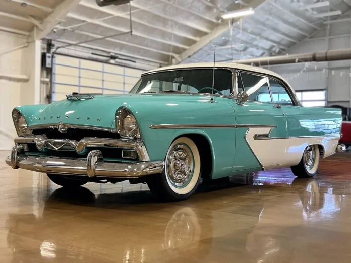 two-tone-time-machine:-1956-plymouth-belvedere-hardtop-with-poly-power!