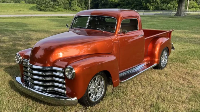 copper-cruiser:-1949-chevrolet-3100-pickup,-350-v8-and-chopped-classic-style